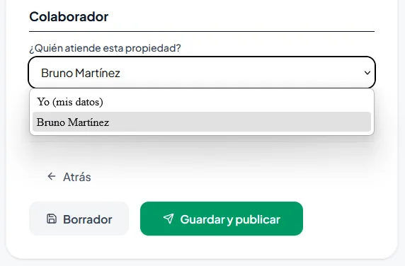 Selecciona tu colaborador